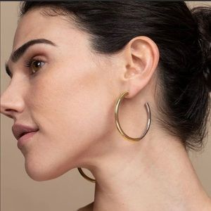 Uncommon James mixed metal hoops in silver & gold